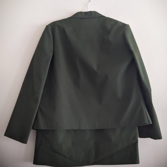 Women's two piece skirt suit - military surplus army green - Picture 6 of 14